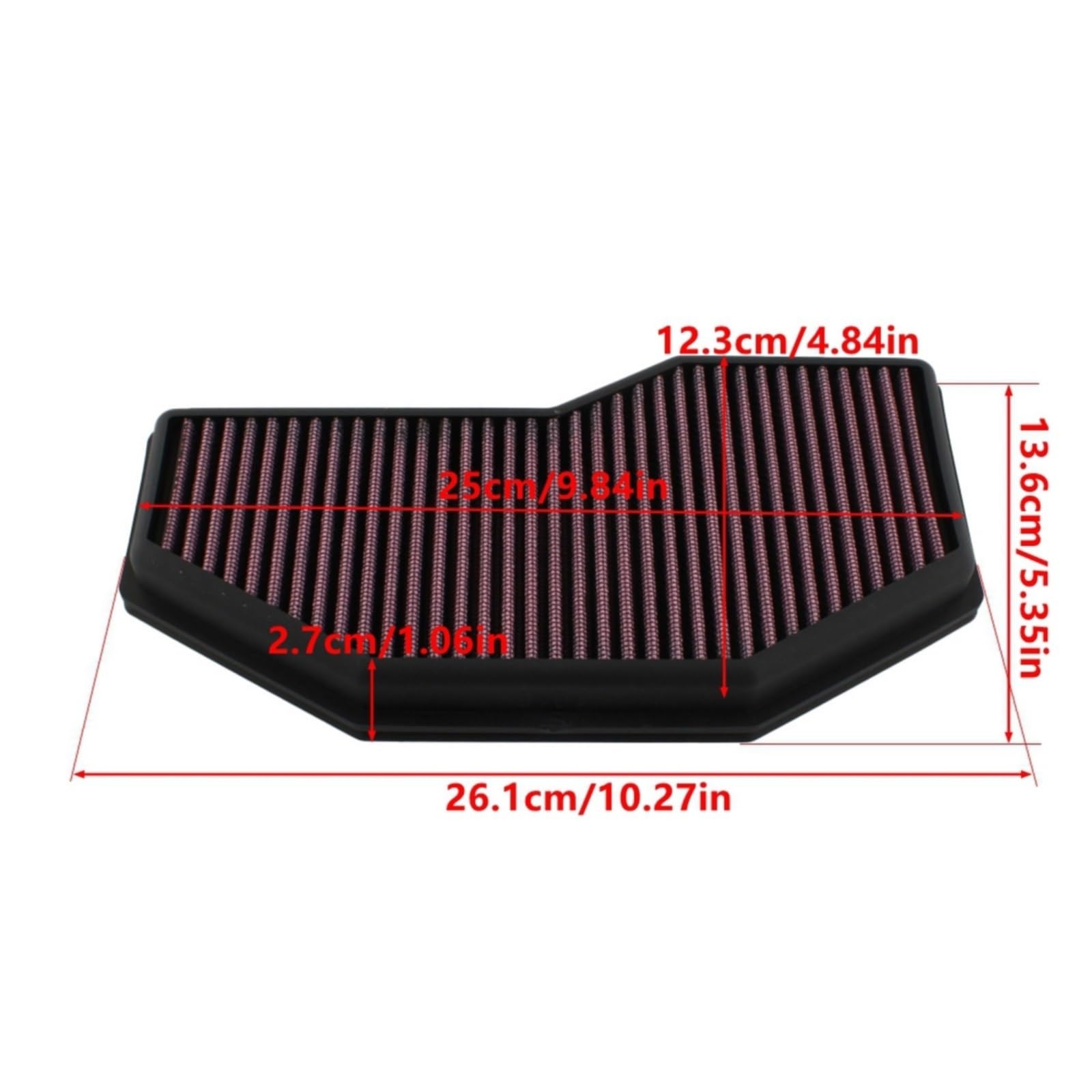 Filtro Aire Motocicleta para Triumph Speed ​​Triple RS RS 1050 T2204093 Filtro De Entrada De Aire para Motocicleta Limpiador Flujo Elemento De Tela No Tejida