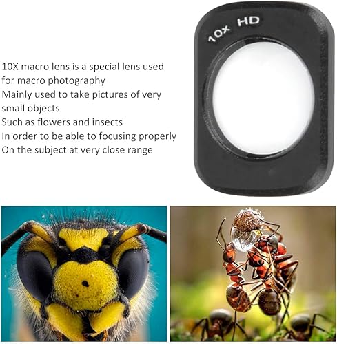 Miniatura 2 de Junestar - Filtro de lente macro 10X ligero impermeable resistente a los arañazos para cámara de bolsillo FIMI