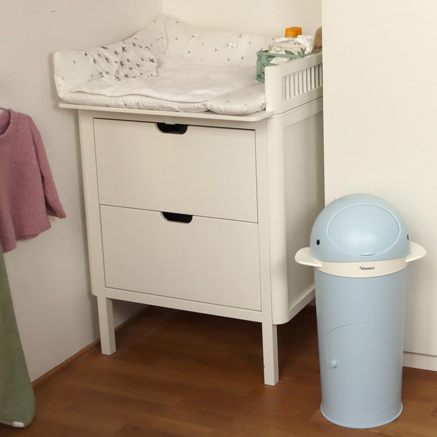 Kindsgut Diaper Wal Light Gray Including Refill Film Odor-tight - View #5