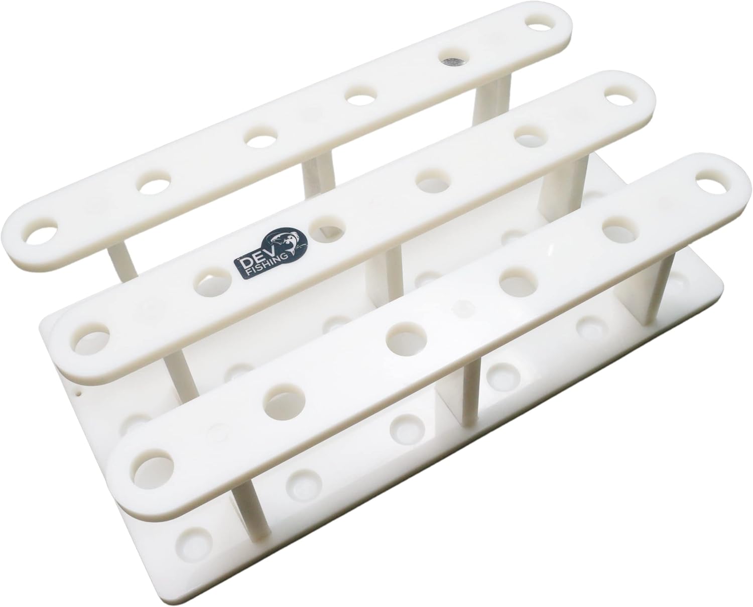 12 Pole Marine Board Fishing Rod Organizer Holder Rack for Garage Outdoor Heavy Duty Boat Dock Storage