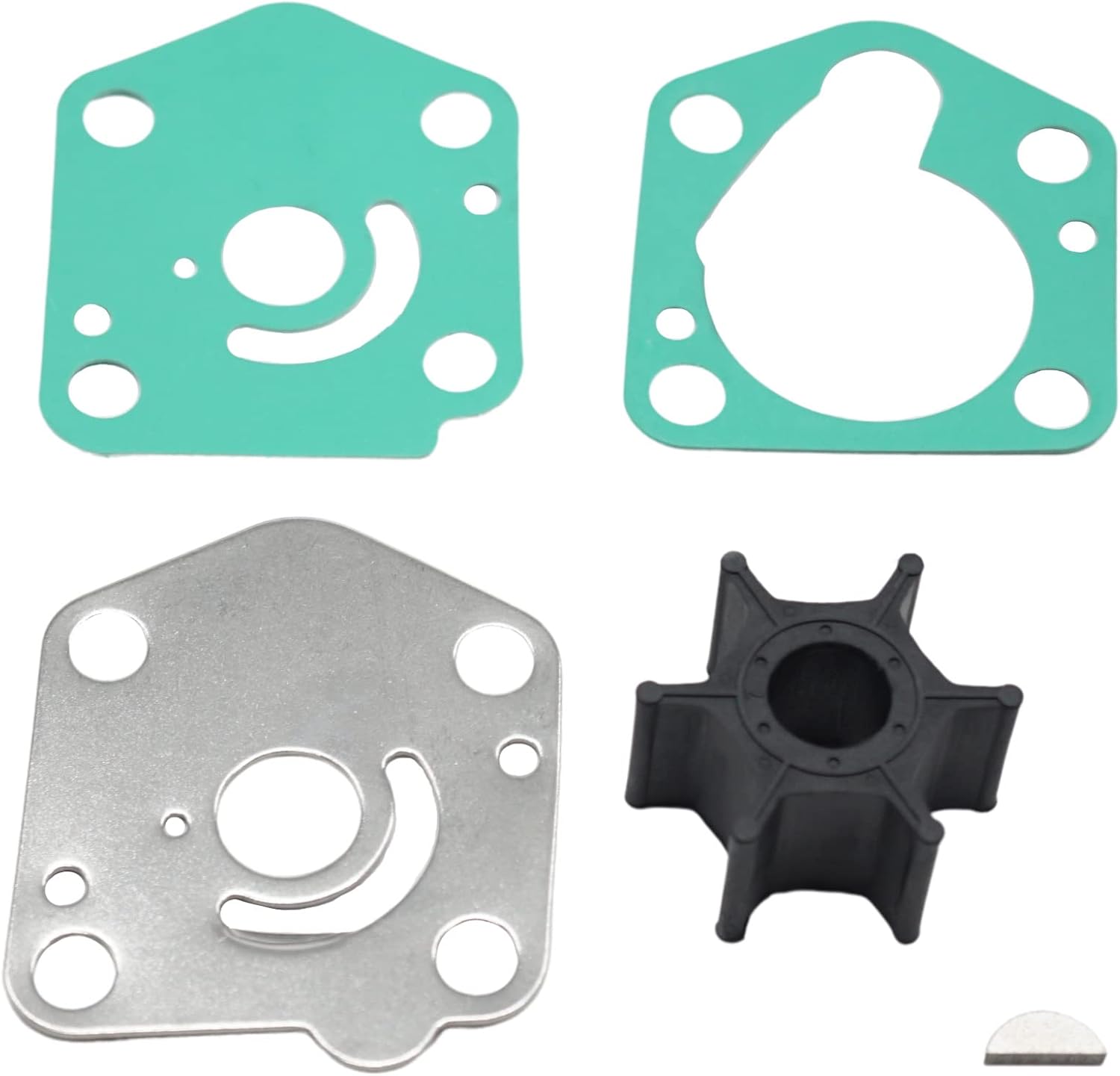 1740094J00 Water Pump Impeller Service Kit for Suzuki 9.9 15 HP Outboards 4 Stroke DF9.9 DF15 Models Motor 2007 to 2015 Year 17400-94J00