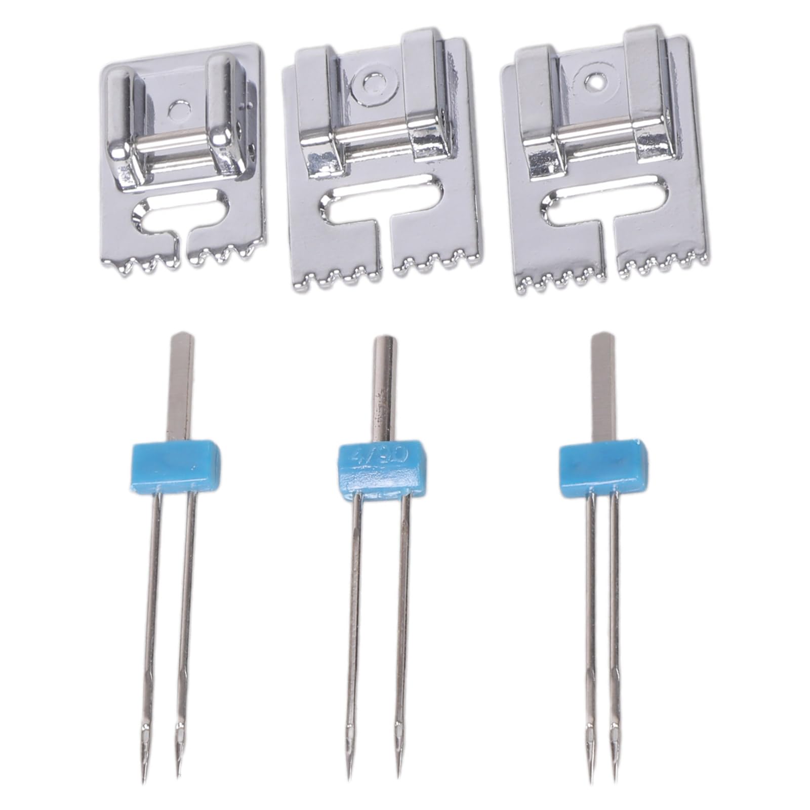 Sewing Machine Needle Twin Needle Stretch Machine and Presser Foot Set for Most Household Sewing Twin for
