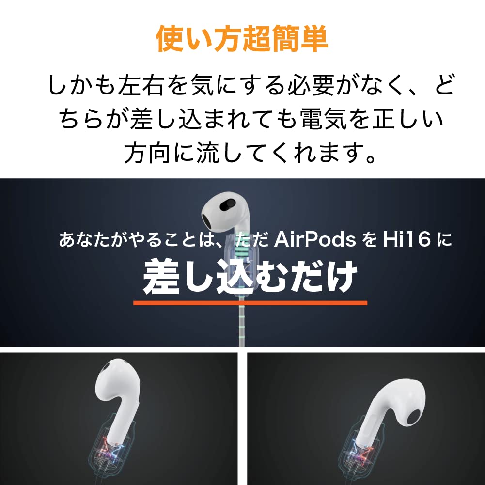 Amazon | ネックストラップ式 充電器 AirPods 専用 【 UIXOO Hi16 】 1