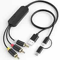 Amazon | USB C to RCA 変換 ケーブル 3RCA/AV android スマホ