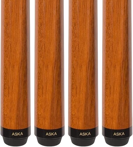 Vista 4 de ASKA Juego de palos de billar SP1 Malaswood Sneaky Pete para billar, arce canadiense Hard Rock de 58 pulgadas, punta dura Le Pro de 0.512 in, junta