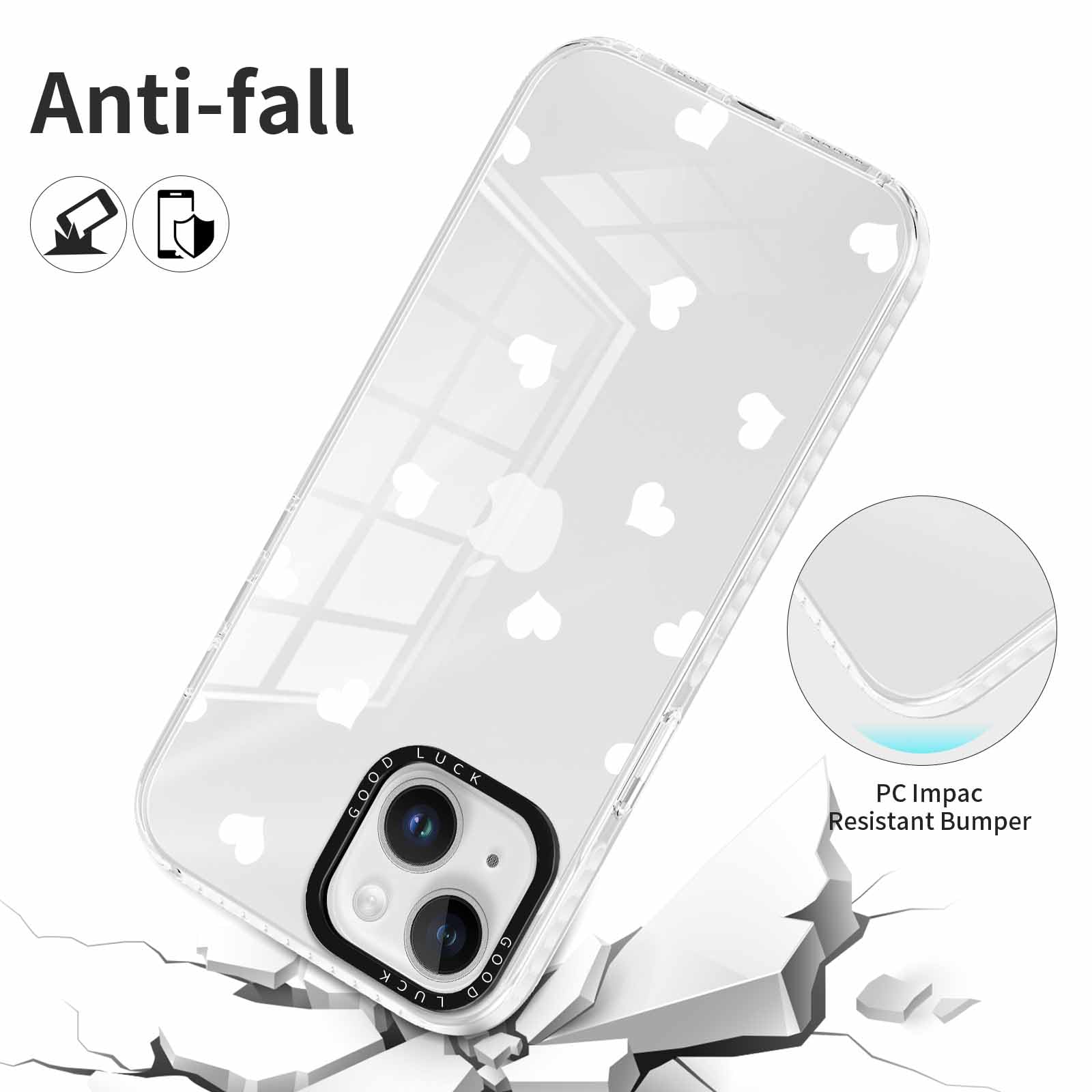JuL 2x Cover Per IPhone 13 E IPhone 14 6,1 Pollici - Custodia Rapper Con Design Artistico, Morbida TPU Antiurto, Sottile E Alla Moda Per Ragazzi E Ragazze - 5