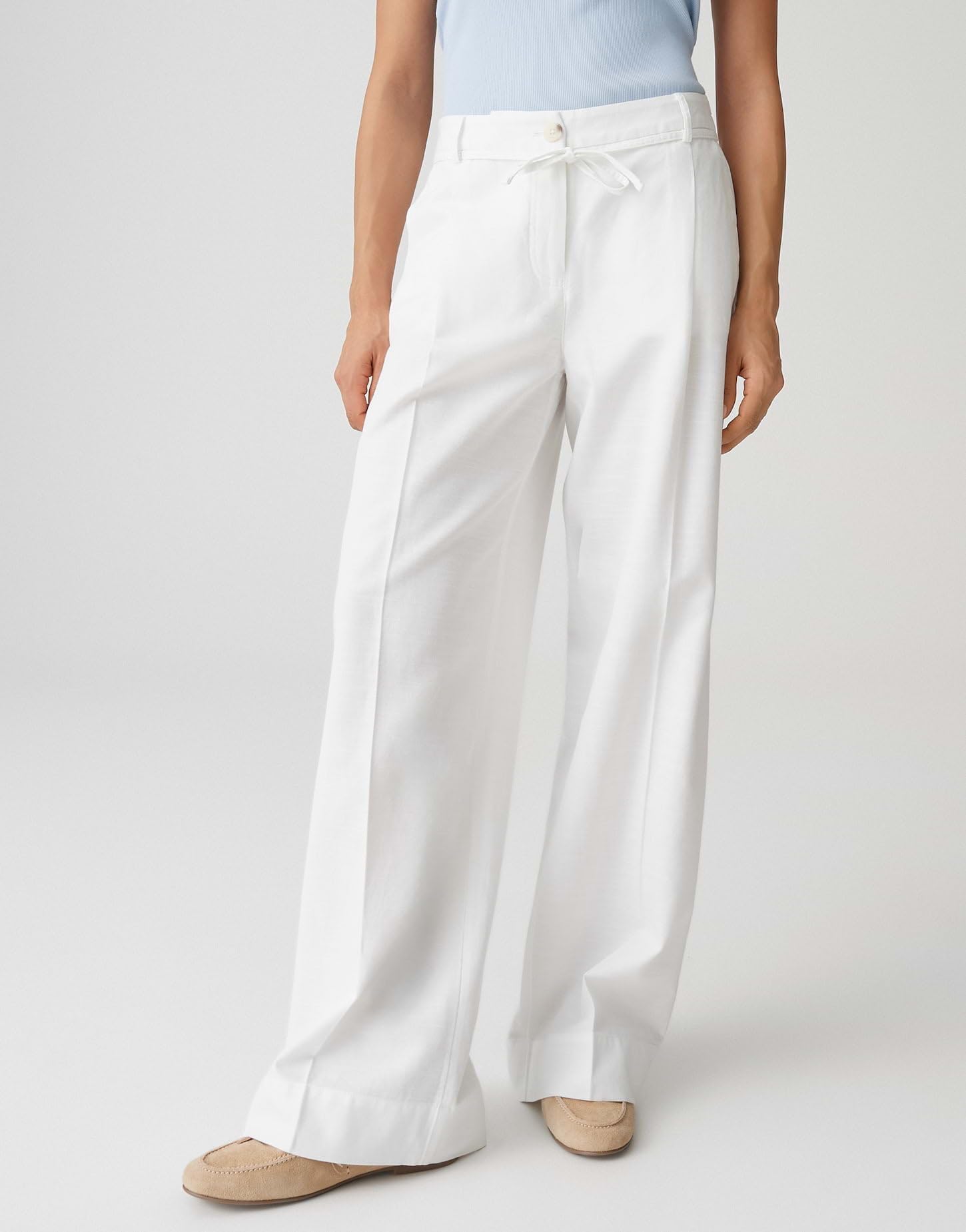 OPUS Damen City Pants | MEERI Coastal City Pants aus nachhaltigem BCI Cotton Leinen Mix
