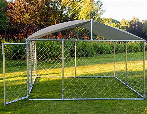LEISU Heavy Duty Outdoor Dog Cage Pet Playpen Wire Kennel House with Water-Resistant Cover for Back or Front Yard… - Image 3