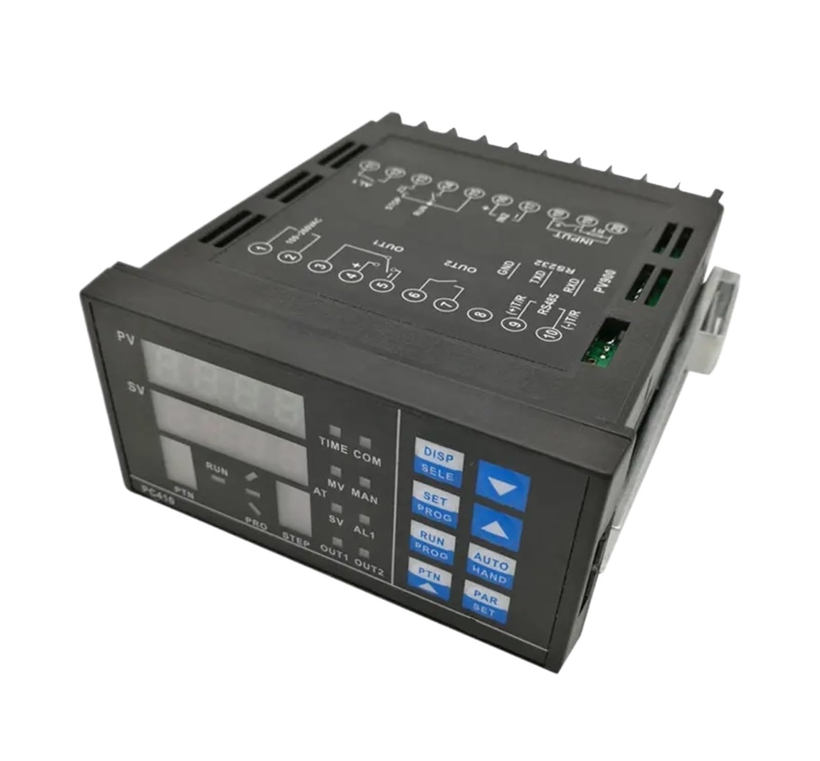Digital Adjustable PID Temperature Controller Panel Thermostat PC410 + REX-C100 + Max.40A SSR Relay + K Thermocouple Probe