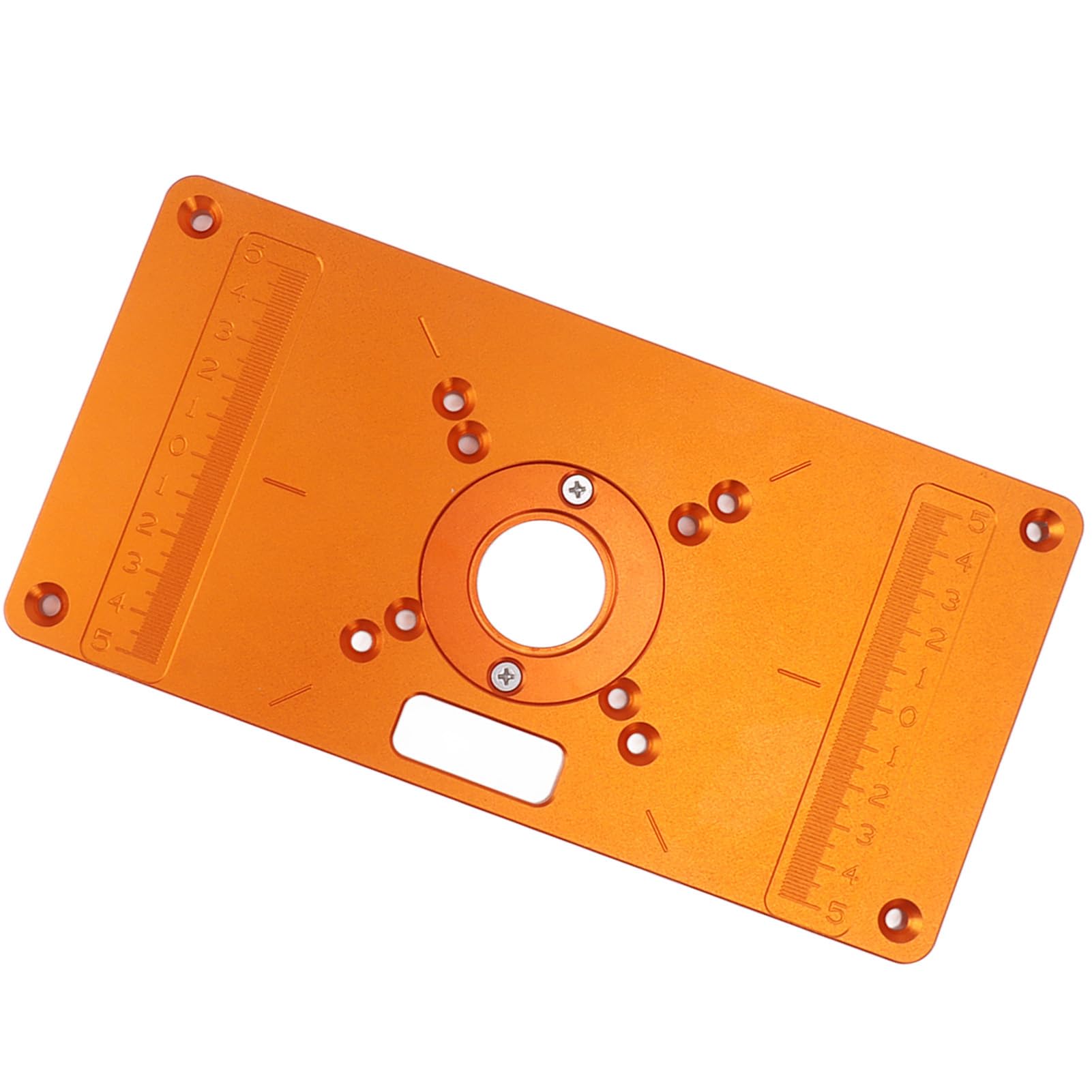 Placa de inserción para mesa de routers, tablero abatible de fresado de madera en aleación de aluminio, panel abatible para máquina de rebajado duradero con 15 accesorios para el