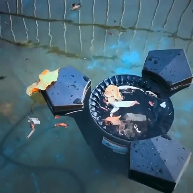 Schwimmender Teichskimmer 75W - Automatische Poolreinigung Mit 10m Kabel