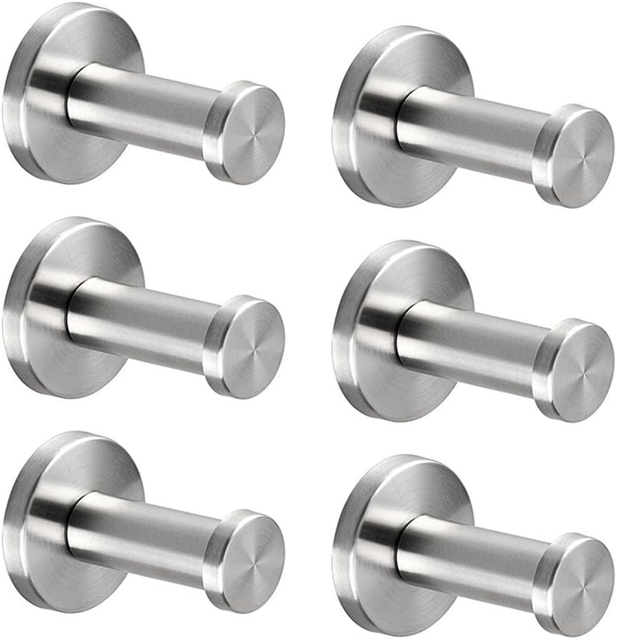 ganci per asciugamani per il bagno in nichel spazzolato