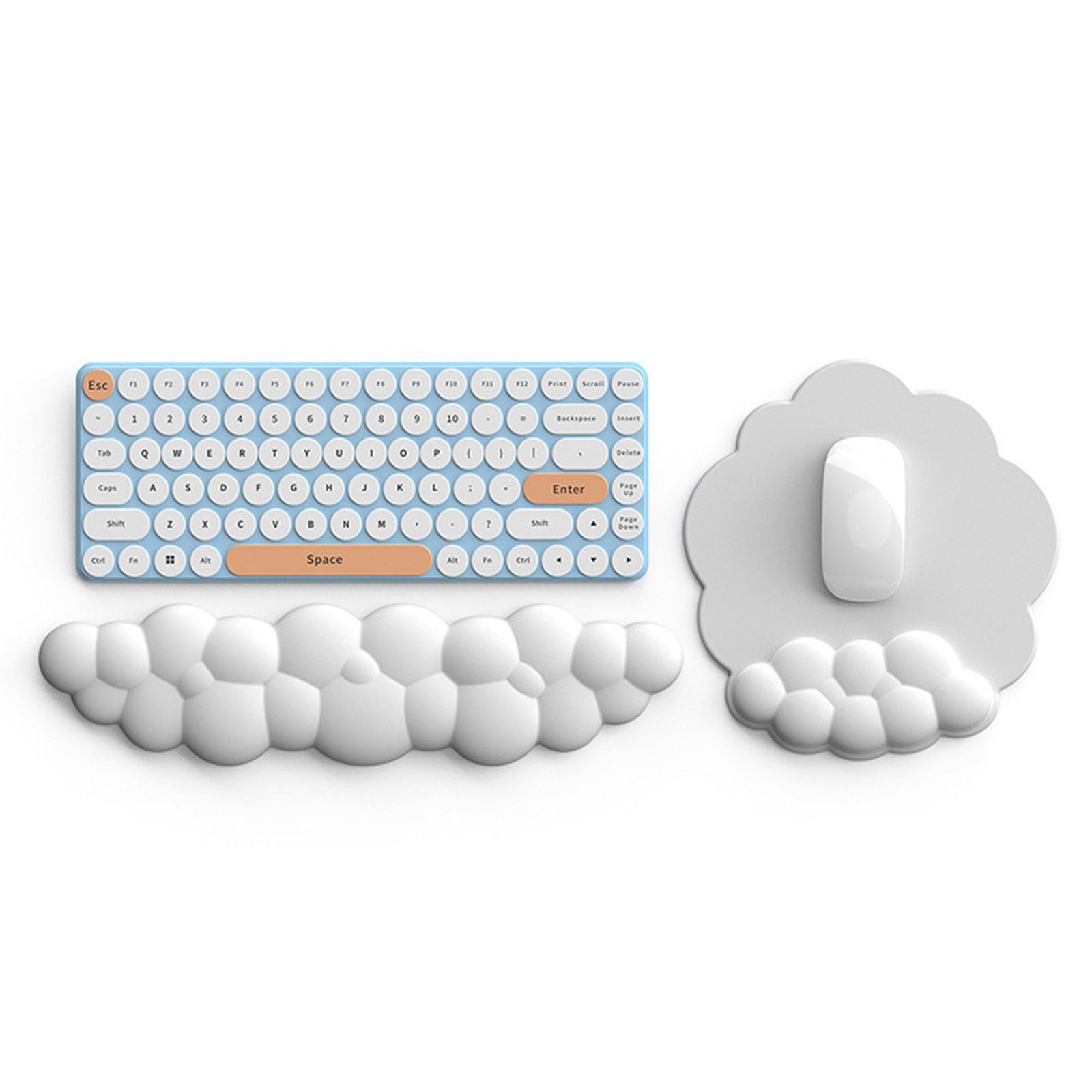 Poggiapolsi Combo Mouse Supporto per il polso Pad Ergonomico Dolore Simpatico Accessorio da scrivania Antiscivolo Poggiapolsi Set Poggiapolsi Combo Mouse Supporto per il polso Ergonomico