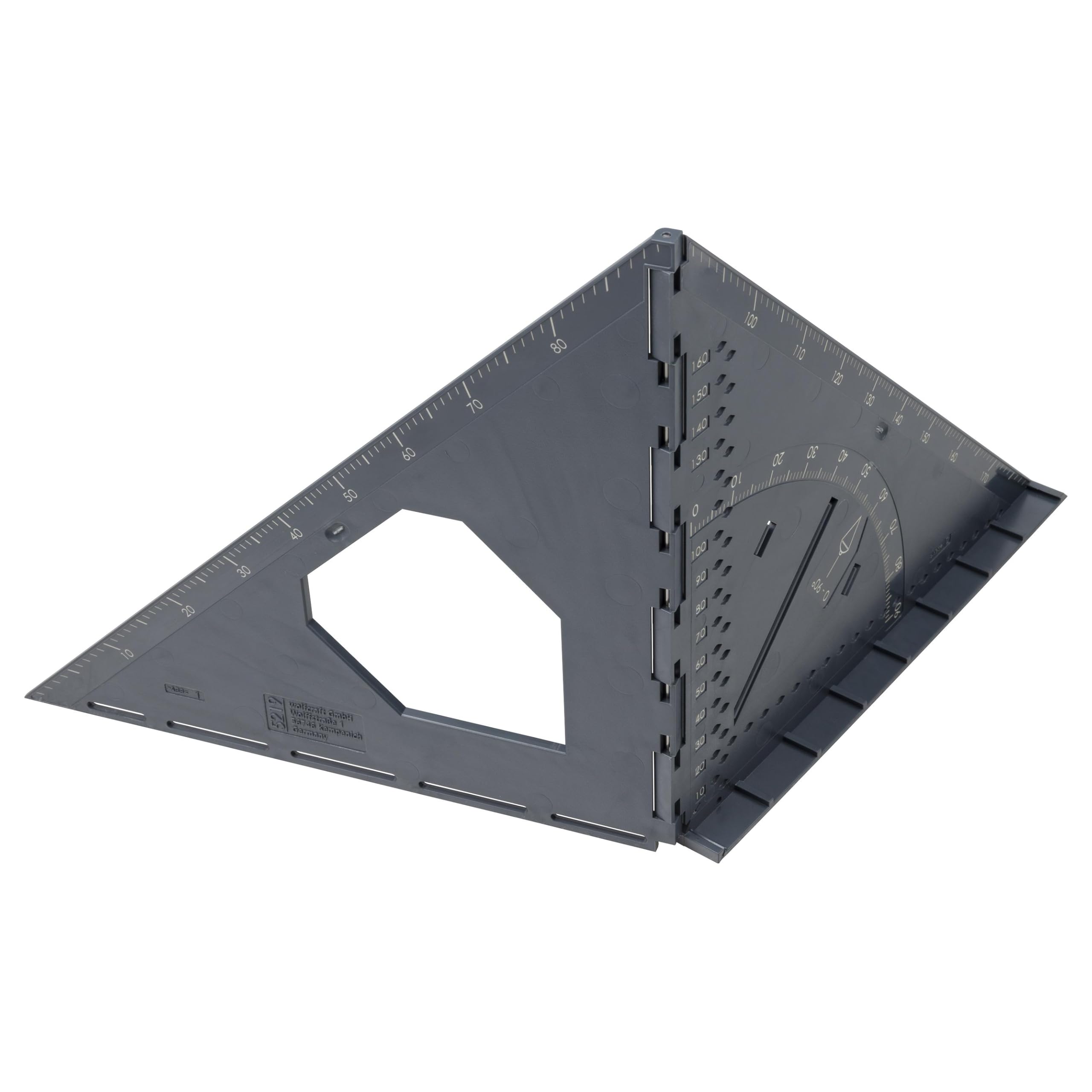 wolfcraft VARIO 3D PRO Measuring and Marking Angle I 5219000 I Foldable measuring tool for flat surfaces and three-dimensional workpieces