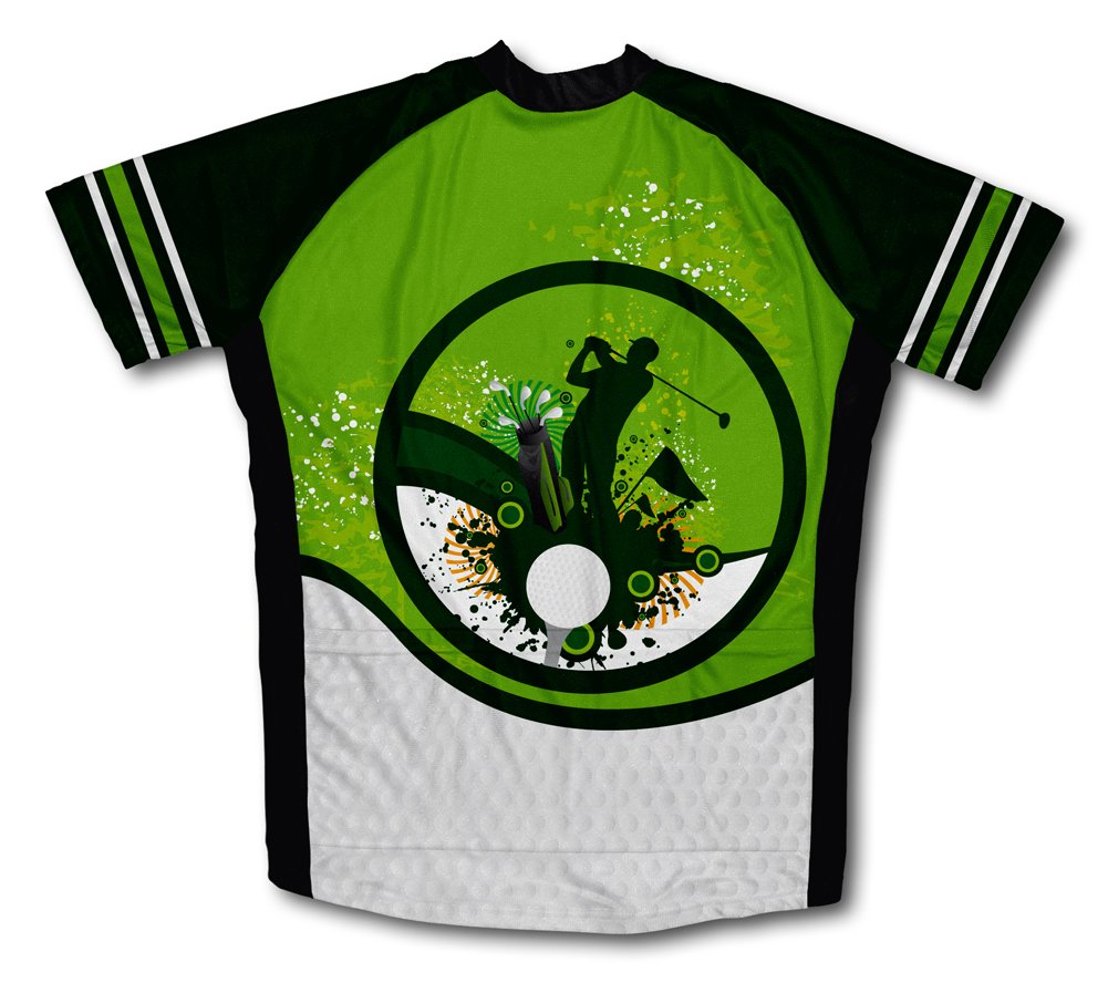 ScudoPro Go Green. Play Golf Short Sleeve Cycling Jersey for Youth - Size M