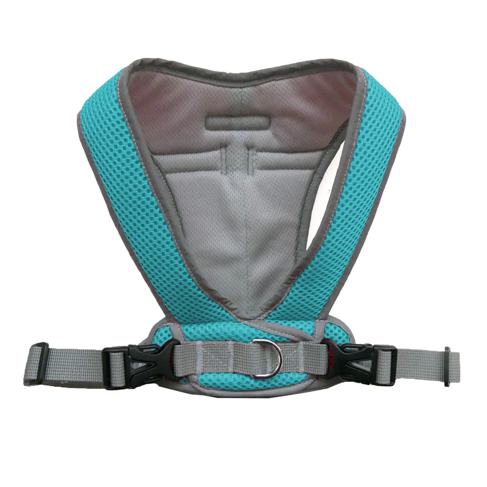 Precision Snap N Go - Arnés deportivo de malla resistente para perro, 7-70 libras, chaleco fácil de poner, chaleco ajustable XS a XL, chaleco suave para caminar, extra grande, turquesa