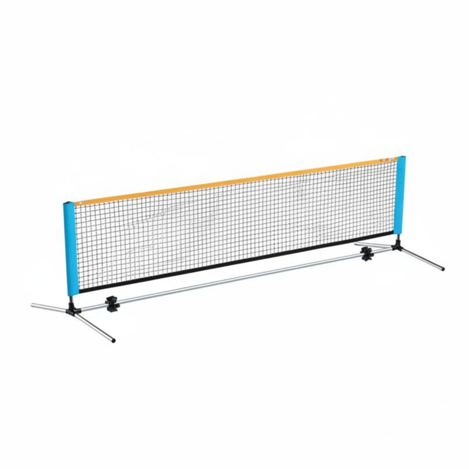 Rete da Badminton Regolabile Rete Tennis Rete Pickleball Struttura Pieghevole Telaio Portatile Tubi in Acciaio Inox con Giunti Rinforzati Tensione con, 4.1 Metri, style to 5