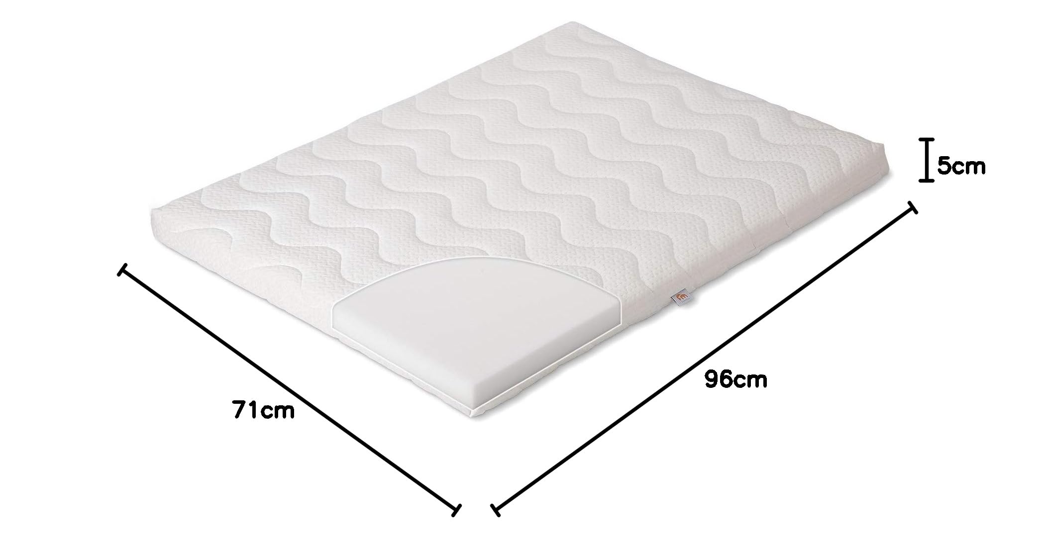 FabiMax 2453 - Materasso classico per box 75 x 100 cm