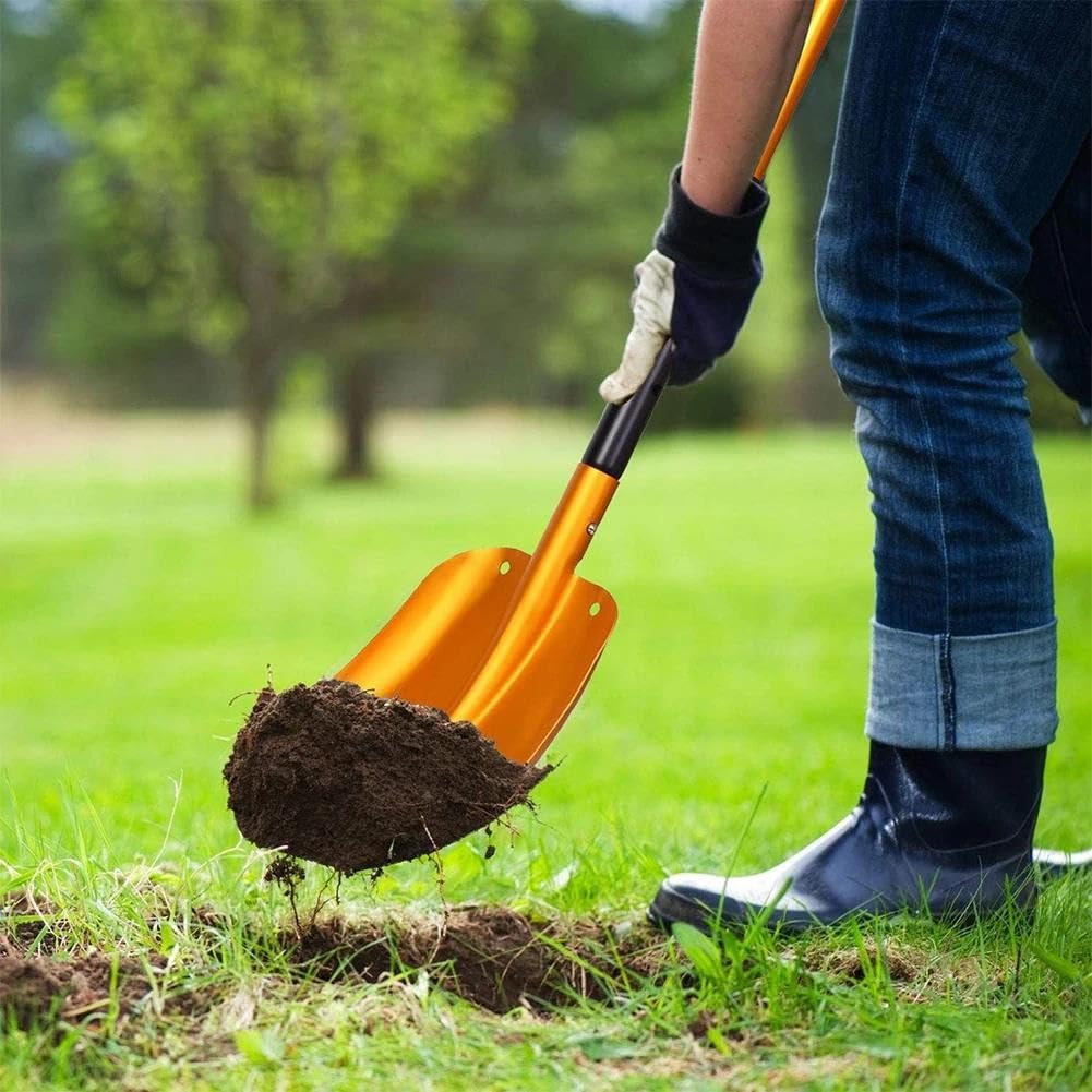 Rascador de hielo para coche Invierno Pala De Nieve Retráctil Pala De Hielo Removedor Nieve Herramienta De Camping Jardín Pala Plegable Herramientas Aire Libre Aleación Aluminio Rascadores de hielo pa