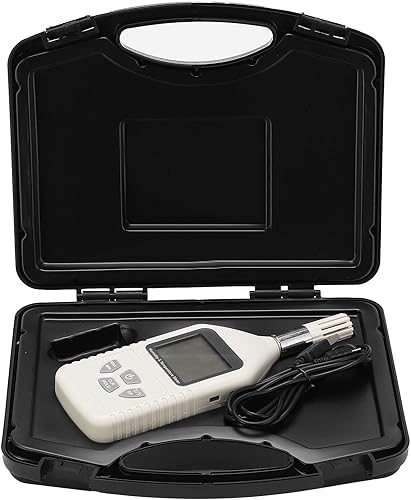 Miniatura 3 de Hyuduo GM1360A Digital Thermometer Hygrometer Handheld Temperature Humidity Meter with Large LCD Screen Dual Sensors for Factory Lab Warehouse