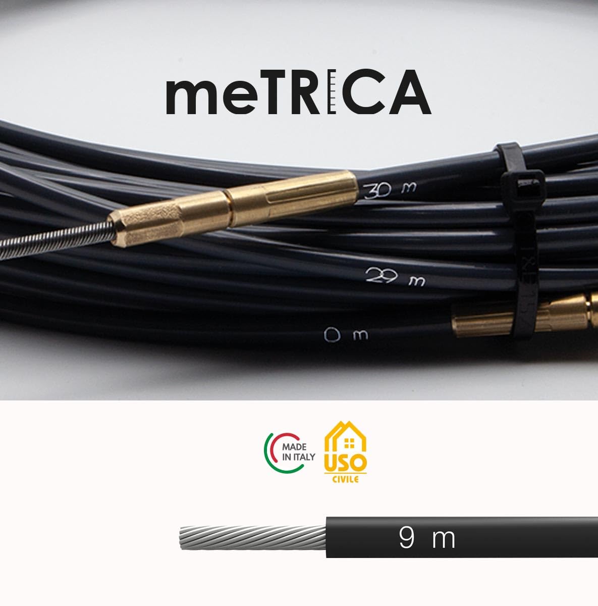 Arnocanali - Sonda ACCIAIO INOX SPIRALATA poliestere Ø 6 L40m