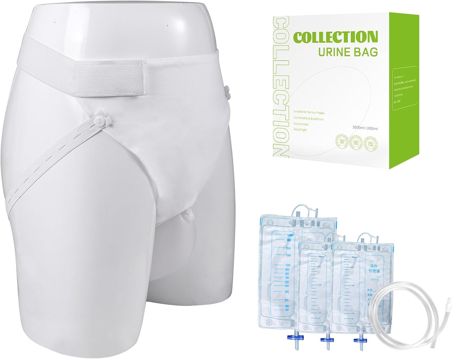 Wearable Urinal for Men, Ventilate Urine Collector