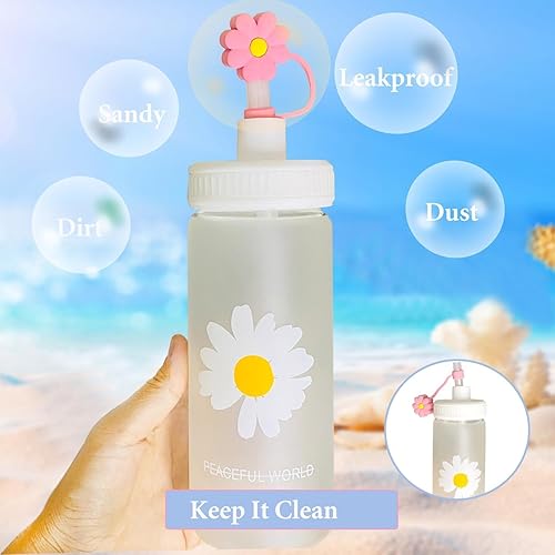 Miniatura 4 de 10 tapas de pajilla, lindo adorno de paja de silicona 3D para vaso Stanley de 30 y 40 onzas en diferentes formas