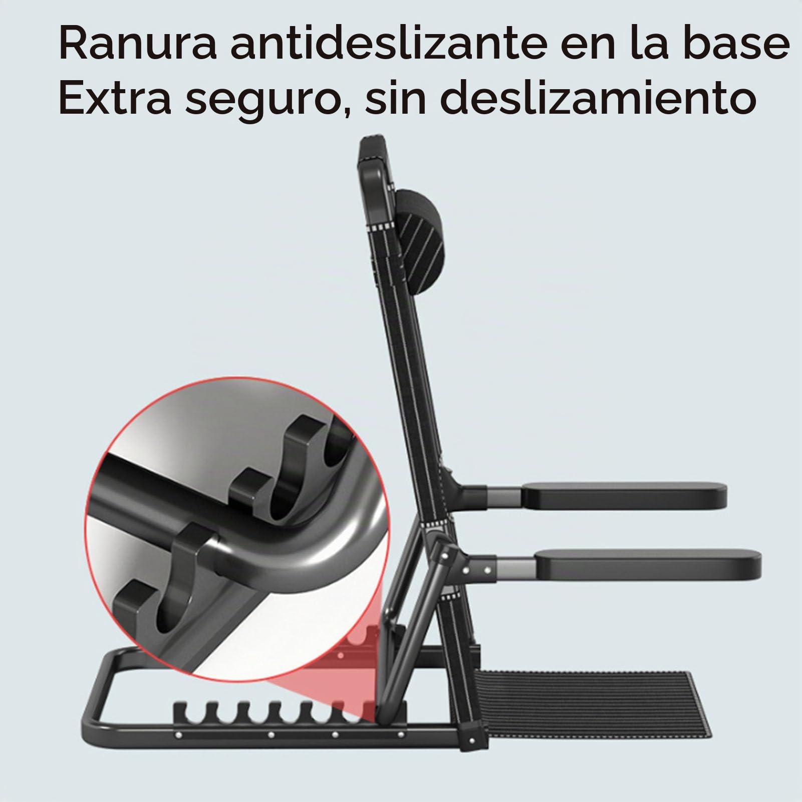 Brrnoo Respaldo de Cama Elevable Ajustable con Almohada para la Cabeza Reposabrazos,Soporte para la Espalda Cama Plegable, Respaldo de Lectura Raya Azul Oscuro Respaldo de 70 Cm de Altura