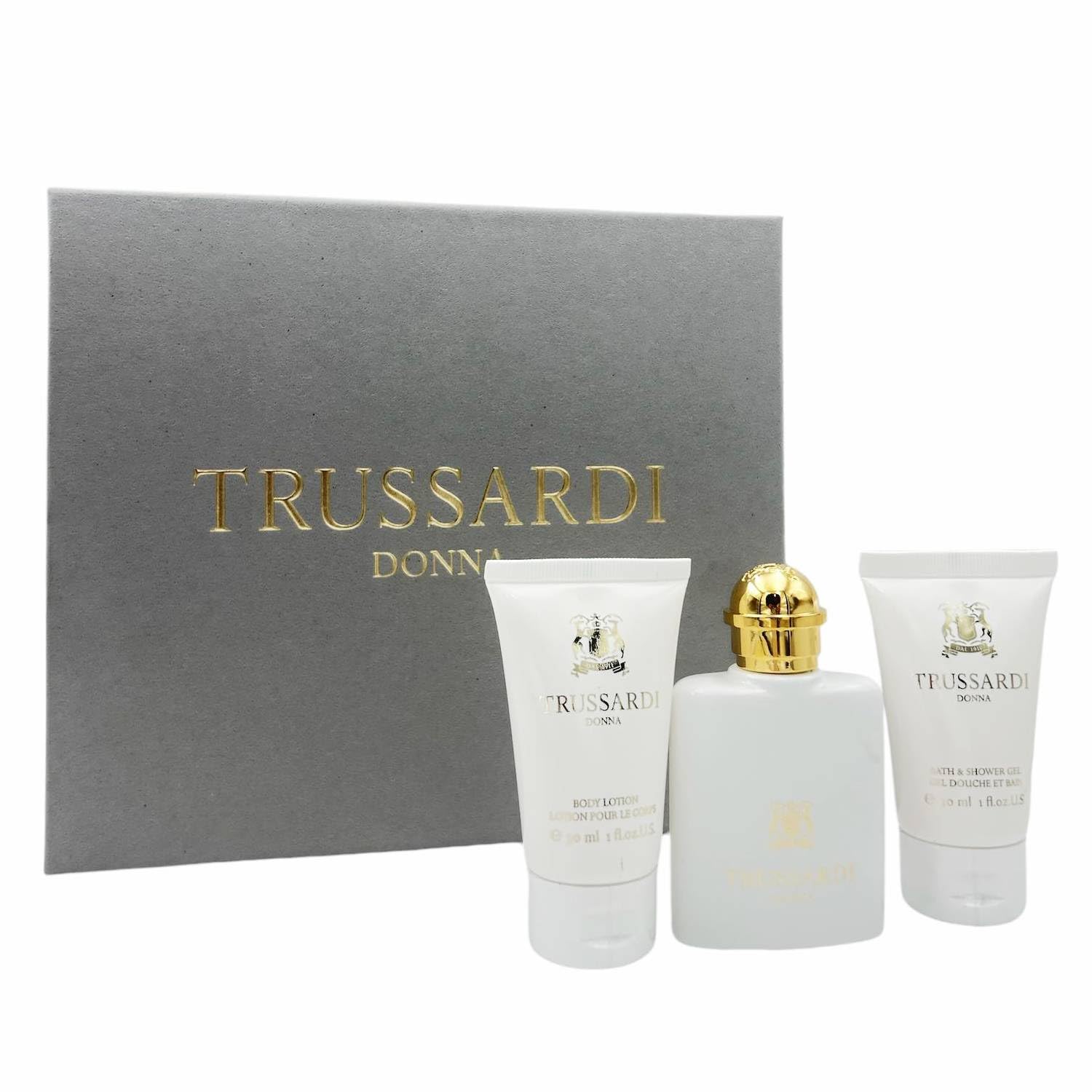Trussardi Donna Confezione Regalo: Profumo Eau De Parfum Spray, Gel Doccia E Crema Corpo 30 Ml