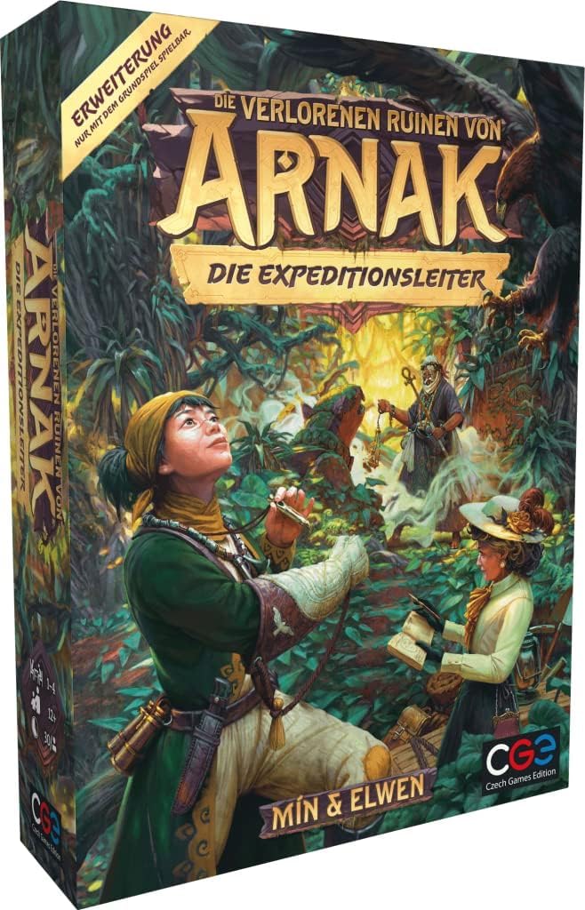 Heidelberger Spieleverlag CZ115 Die verlorenen Ruinen von Arnak Grundspiel Gesellschaftsspiel & Die Verlorenen Ruinen von Arnak: Die Expeditionsleiter | Czech Games Edition | Deutsch | Erweiterung