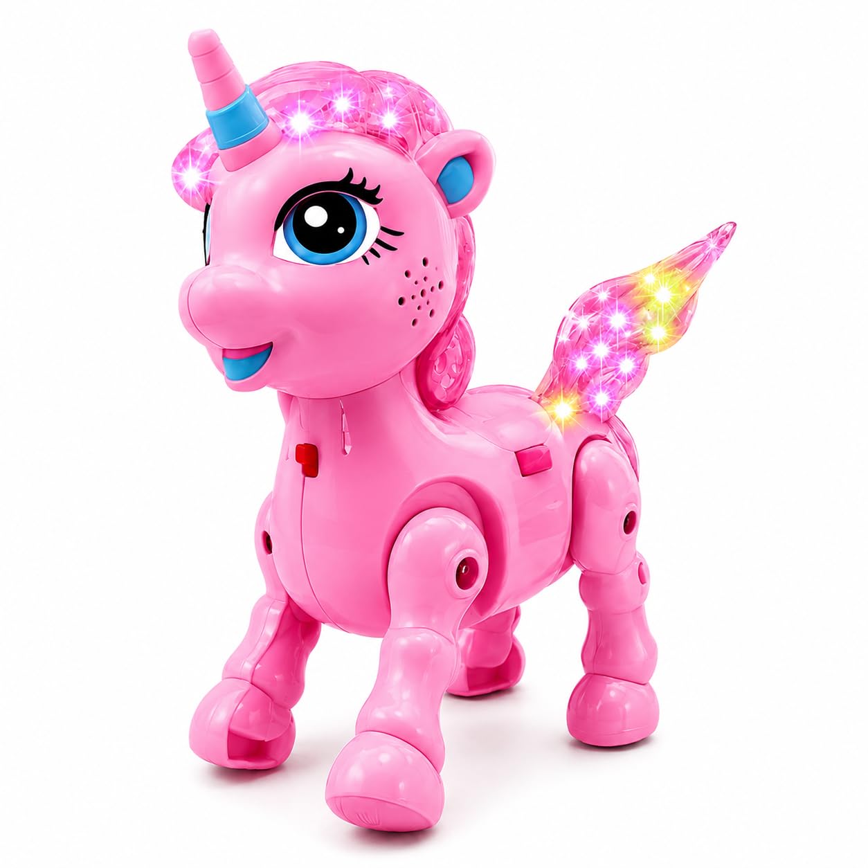 Braintastic Pink Unicorn Walking Toy for Kids 3+ Years | Battery Operated Musical Unicorn with LED Flashing Lights, Automatic Walking Action, Sound Effects | Interactive Toy Gift for Boys & Girls-image-35