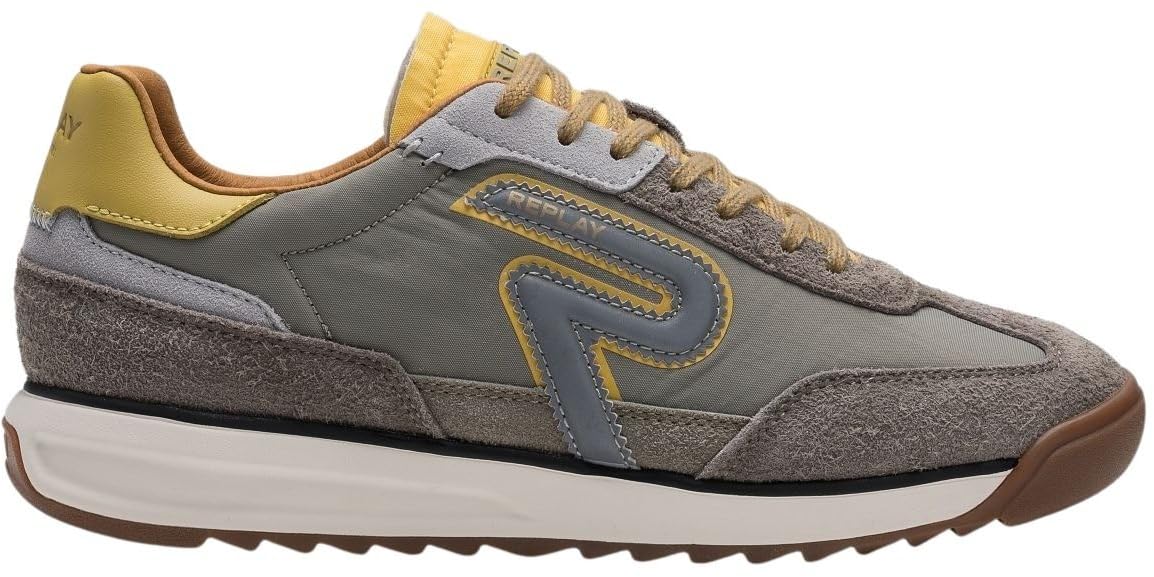 Replay Men's GMSIB Trainers, 039 MIL GRN, 41 EU, 039 Mil Grn, 7 UK
