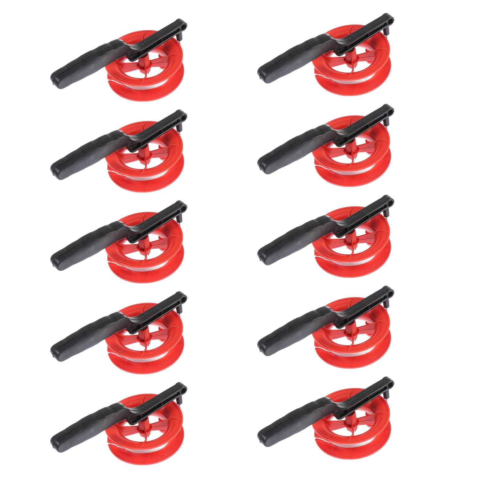 HOOTNEE Universal Wheel Set 10pcs Plastic Reels Kite String Winder Hand-held Line Spool for Outdoor Activities