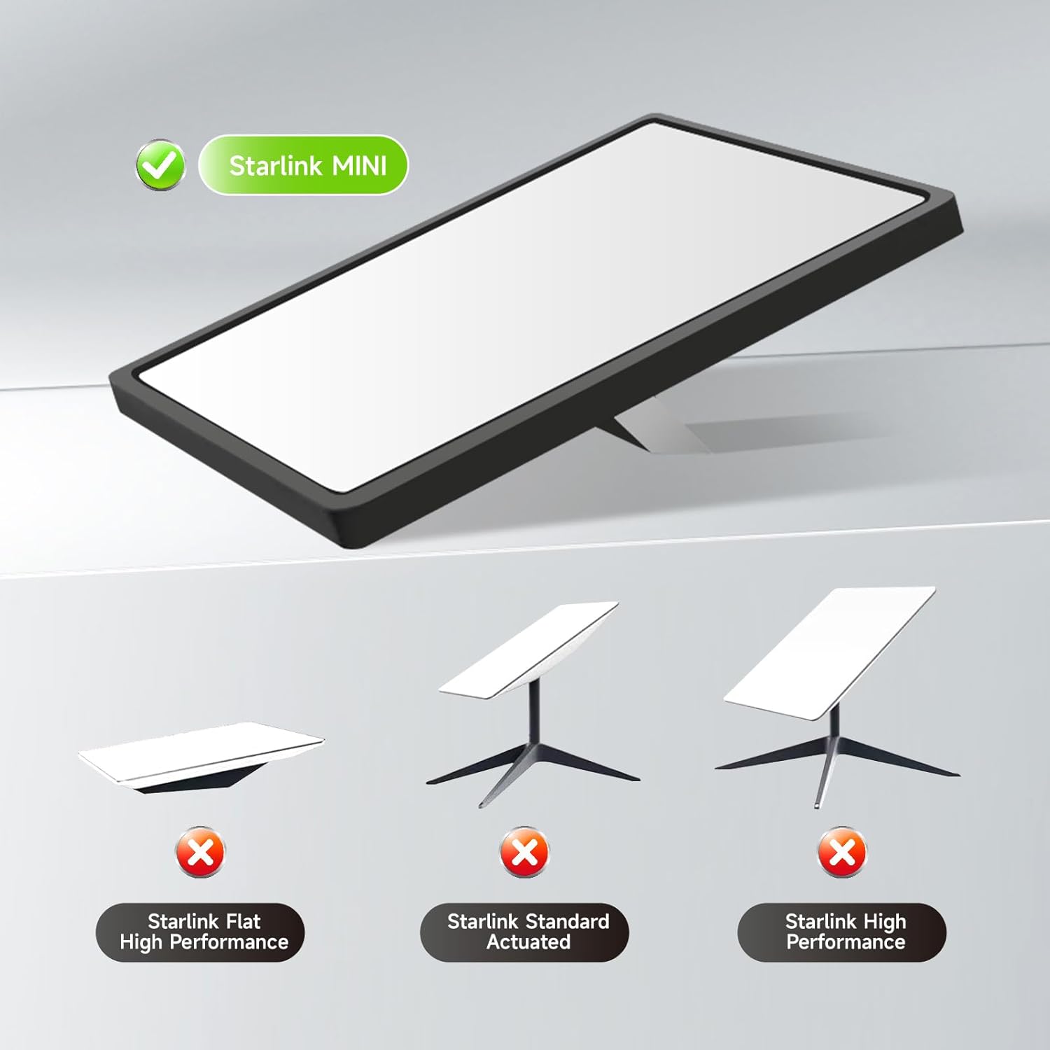 Starlink Mini Protective Cover-Liquid Silicone Starlink Mini Case-Accessories for StarlinkMini -StarlinkMini Cover with Anti-Reflective Sticker (Black) - Image 6