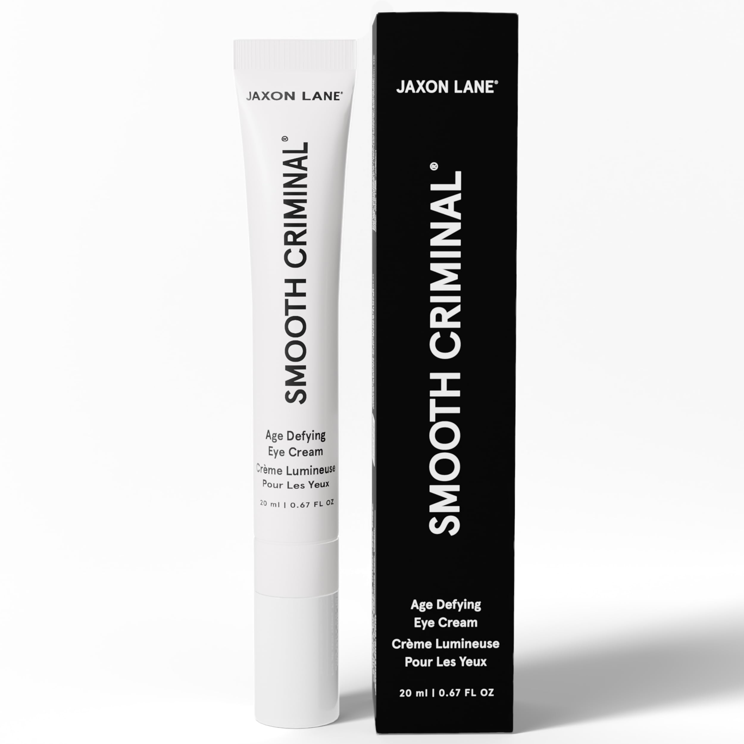 Under Eye Cream for Dark Circles and Puffiness | SMOOTH CRIMINAL Age Defying Niacinamide and Caffeine Eye Cream for Puffy Eye Bags Treatment & Anti Aging Wrinkle Removal with Bakuchiol by Jaxon Lane