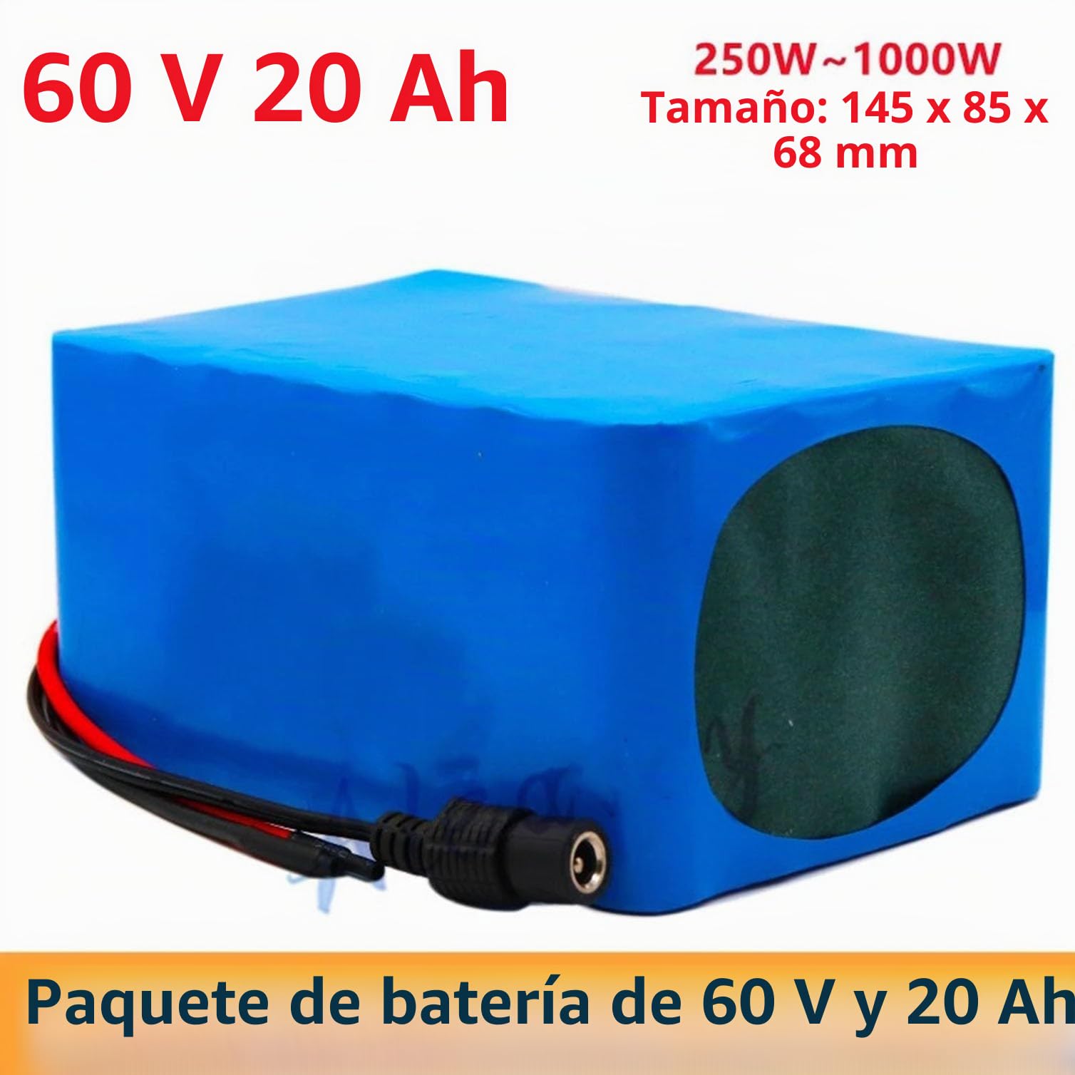 Batería de Litio de 60V 20Ah ebike batería de Scooter 60V 20Ah de Iones de Litio con Cargador Batería Litio Bicicleta Electrica para 200W 350W 500W 800W 1000W Motor