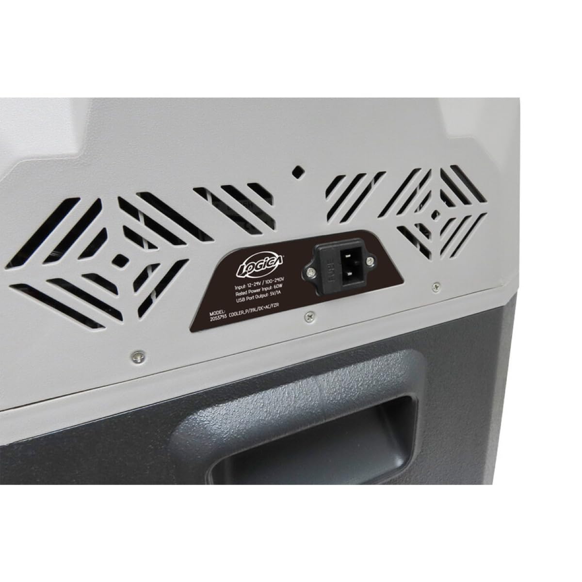 LOGICA KEEP THE EYES UP Frigorifero Portatile a Compressore 39L: Frigo Auto 12V/24V e 220V, Congelatore per Camper e Campeggio, Display LED, Controllo App, Ruote e Manico, Raffredda fino a -20°C