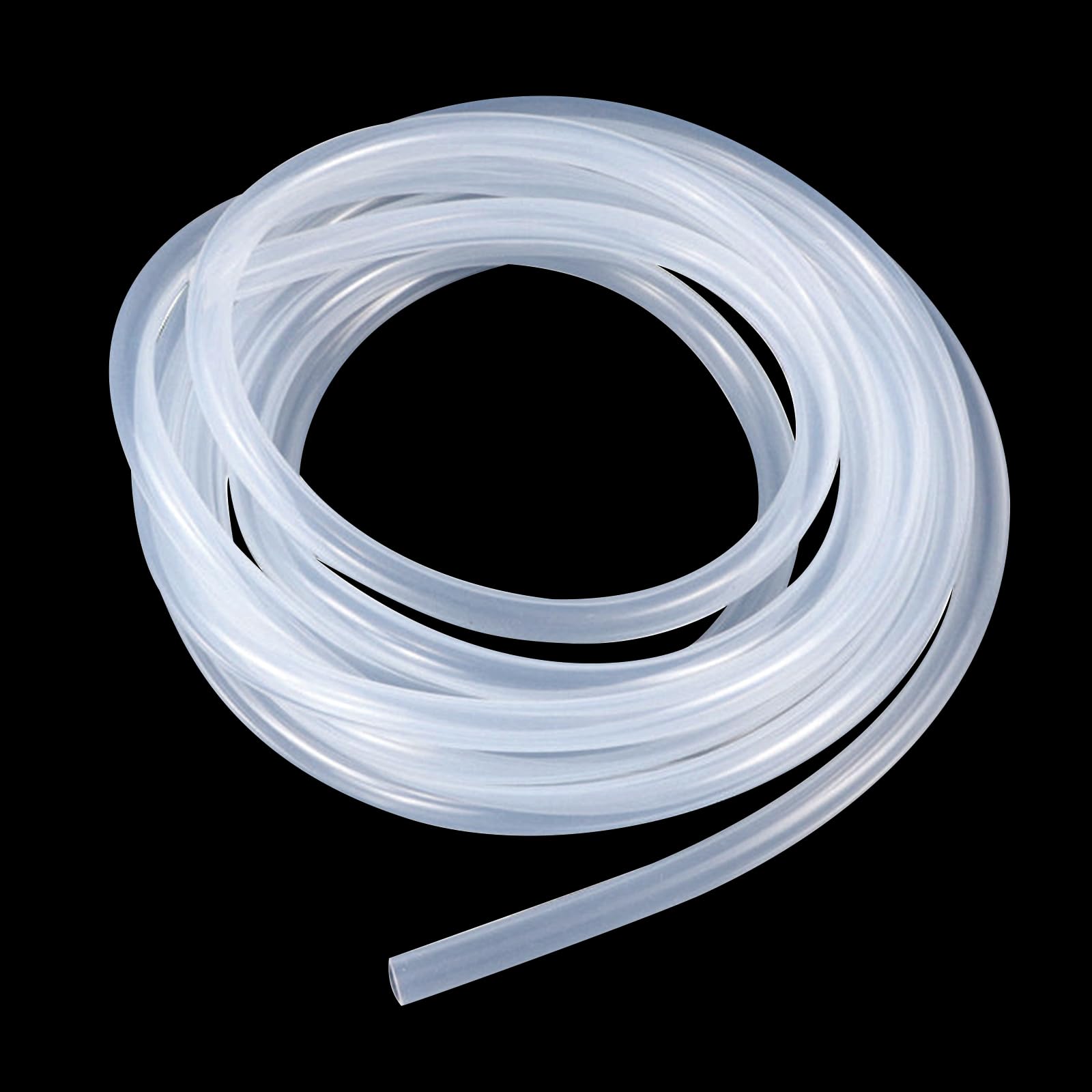 Silikonschlauch 12m Flexibler Silikonschlauch Lebensmittelecht, 8mm ID x 10mm OD, Flexibler Lebensmitteltaugliche Schlauch Silikonschlauch Wasser Luft Rohr, Transparenter Schlauch für Pumpentransfer