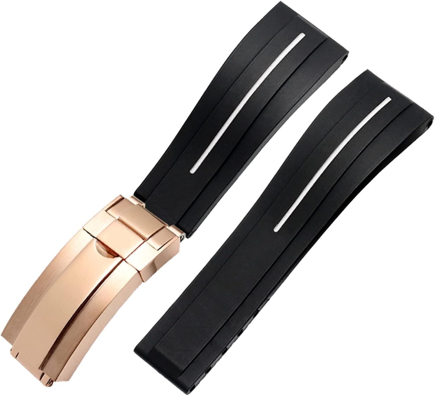 Bracelet de montre en silicone de qualité supérieure avec boucle déployante - 2