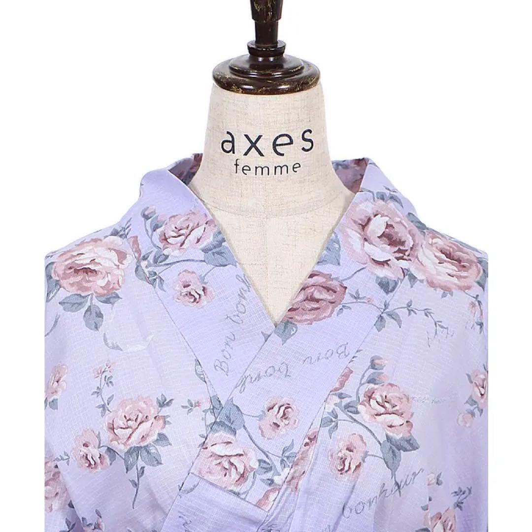 axes femme アクシーズファム オリジナル フラワー柄 浴衣 3点セット Amazon.co.jp: axes femme アクシーズファム オリジナル