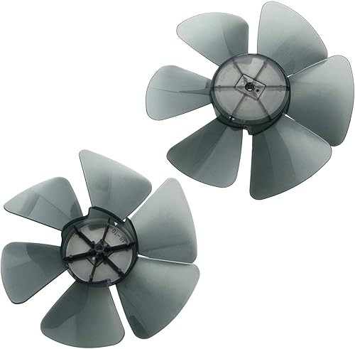 YOOJIA Cuchilla de ventilador silenciosa de plástico universal con cubierta de tuerca de repuesto para ventilador de mesa de ventilador de pedestal