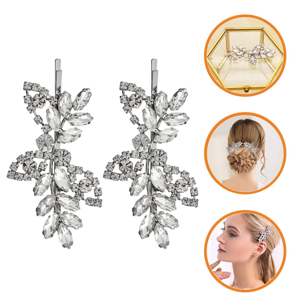 LALAFINA 6stücke Haarklammern Mit Strass Design Für Frauen Haarschmuck Für Elegante Frisuren Geeignet Für Verschiedene Haararten Und Kopfformen