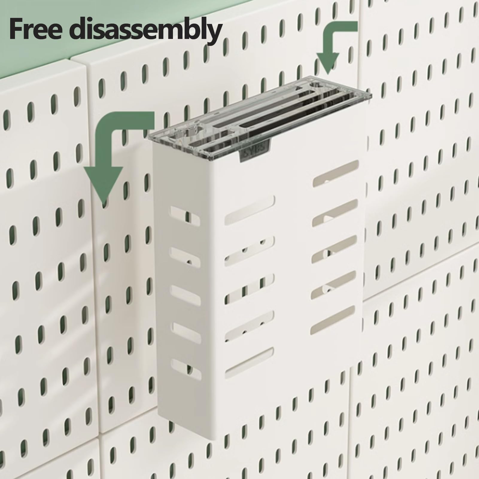Stecktafel-Set zum Selbermachen, Metall, mit Zubehör, Slatwall-Display für Zuhause und Garage, vielseitige schwarze Aufbewahrungslösung zum Aufhängen