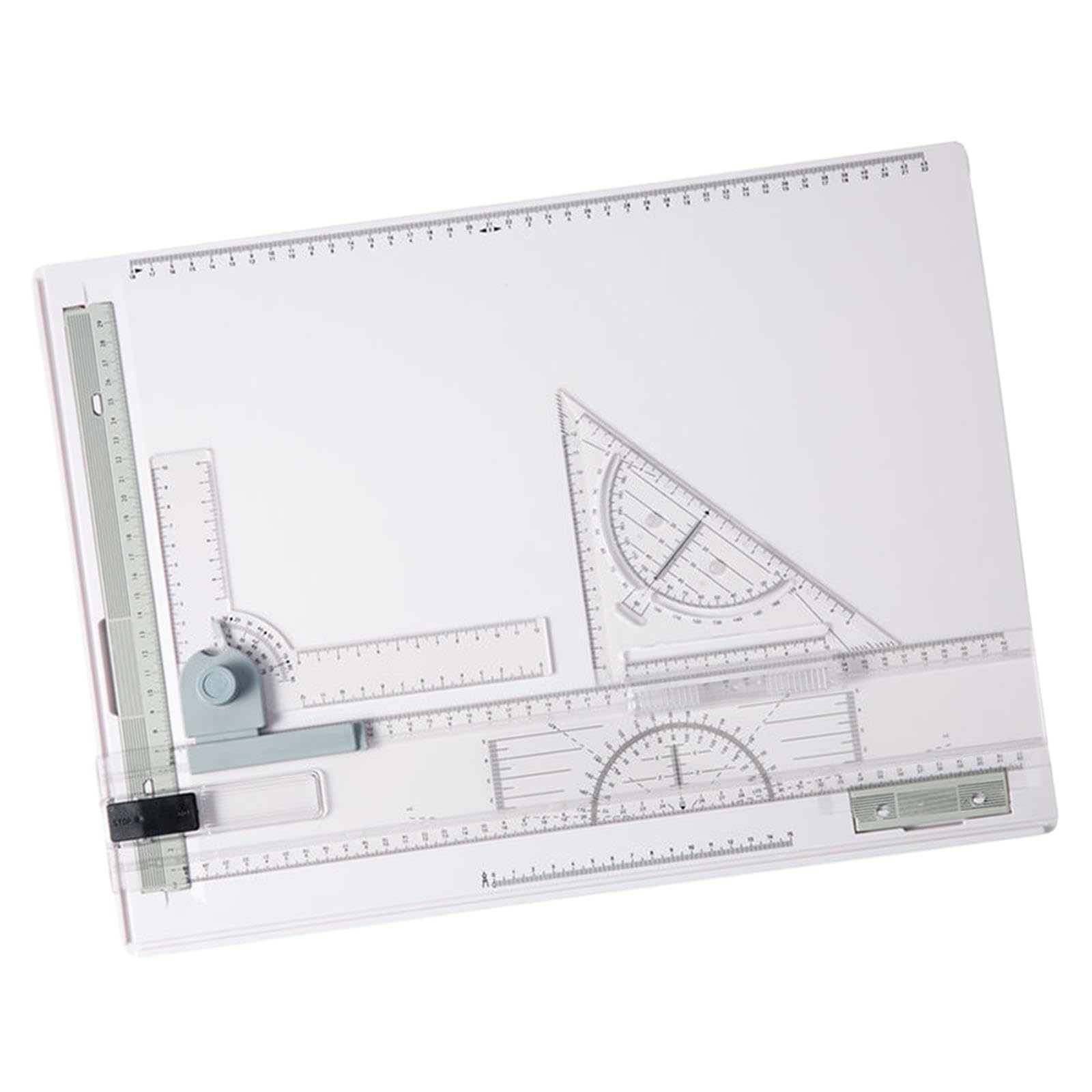 F Fityle Planche à Dessin A3, Planche à Dessin architecturale Graphique Portable avec règle coulissante à Mouvement parallèle, Planche à Dessin, Table à Dessin