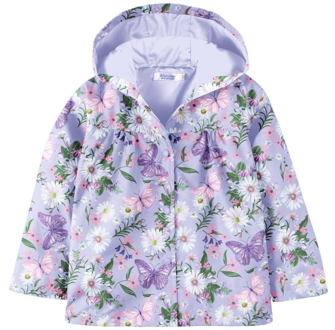 Image of Arshiner Girl Baby Kid Waterproof Hooded Coat Jacket Outwear Raincoat Hoodies