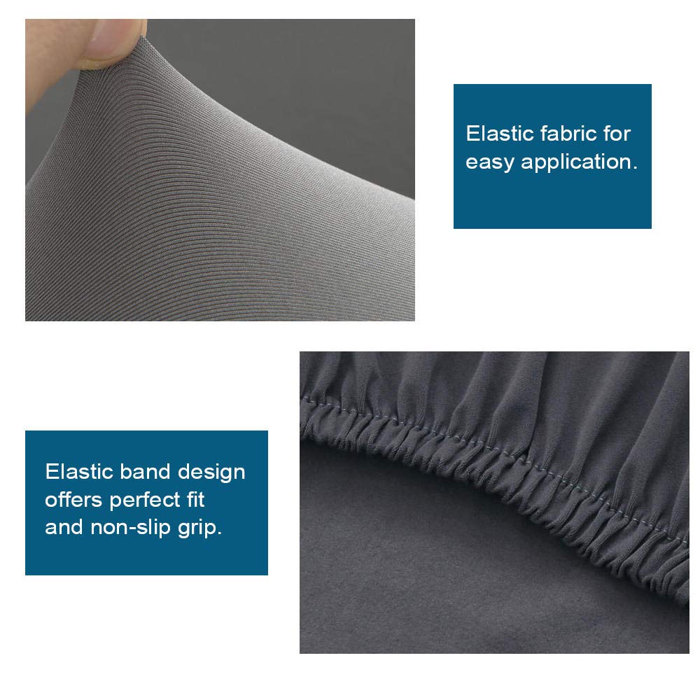 LZHLMCL Lavable Cubiertas Para Sillas Cubierta Universal Para Silla De Comedor Spandex Cocina Extraíble Fiesta Banquete Boda Restaurante Cubierta Protectora Elástica 10 Piezas