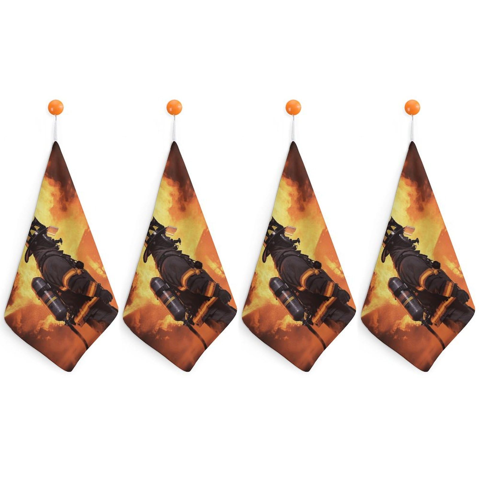 Serviette à main flamme et pompier ultra légère pour le sport et la salle de bain