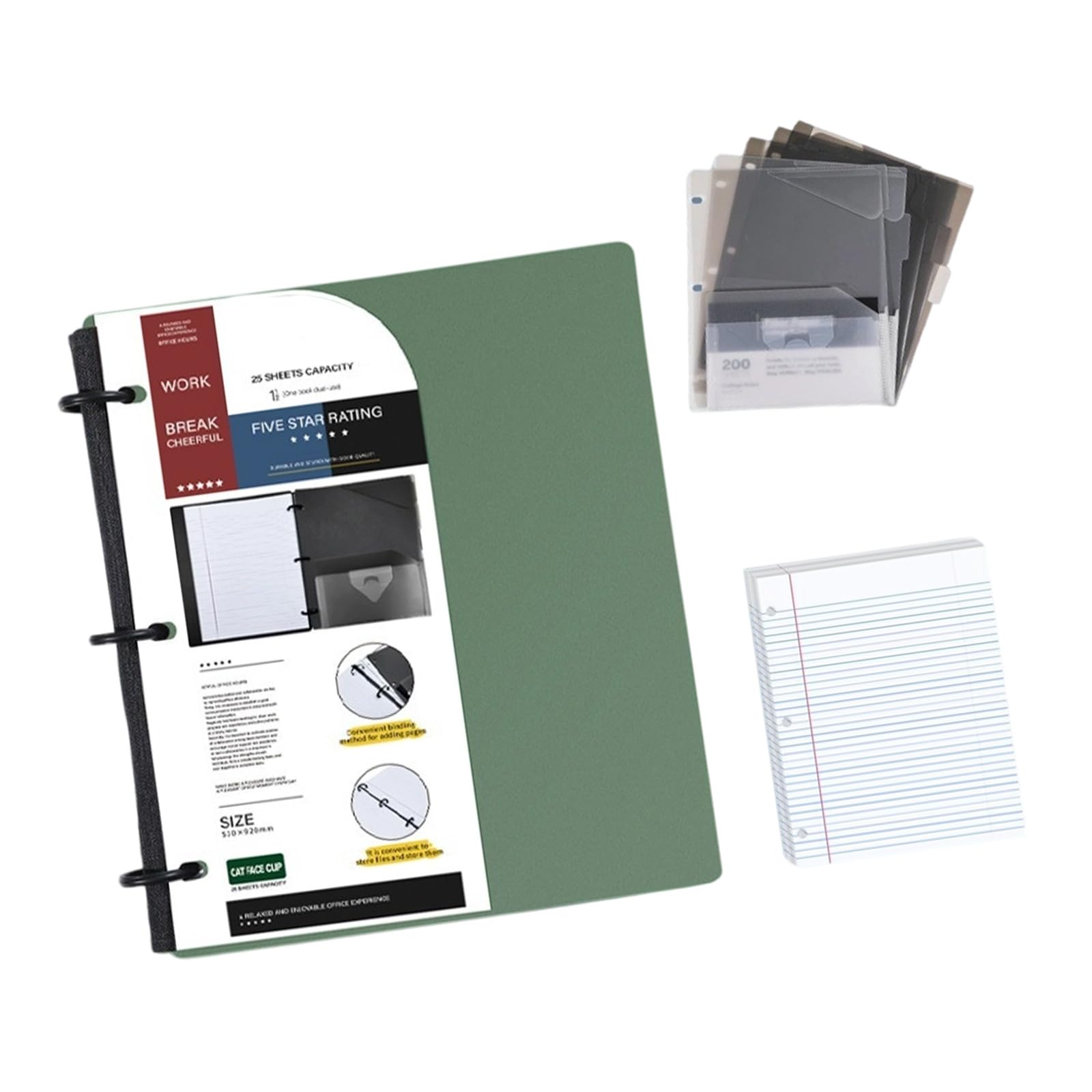 Raccoglitore in plastica pieghevole, design compatto per notebook, facile da trasportare, per spostamenti, viaggi e ufficio mobile, raccoglitore per cartelle ricarica per notebook