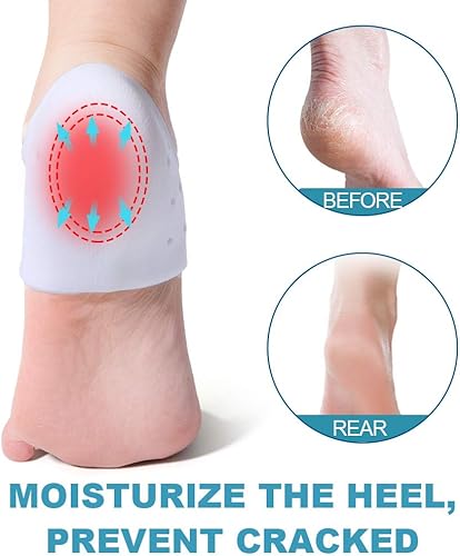 Miniatura 4 de 6 almohadillas de talón de gel, soporte de talón para fascitis plantar, almohadillas protectoras de talón para espolón óseo, alivio del dolor de
