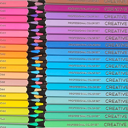 Indra 36 Macaron Pastel Colored Pencils, Professional Oil Colored Pencils For Drawing And Sketching, Gift Tin Box For Adults Kids Beginners #TOP3